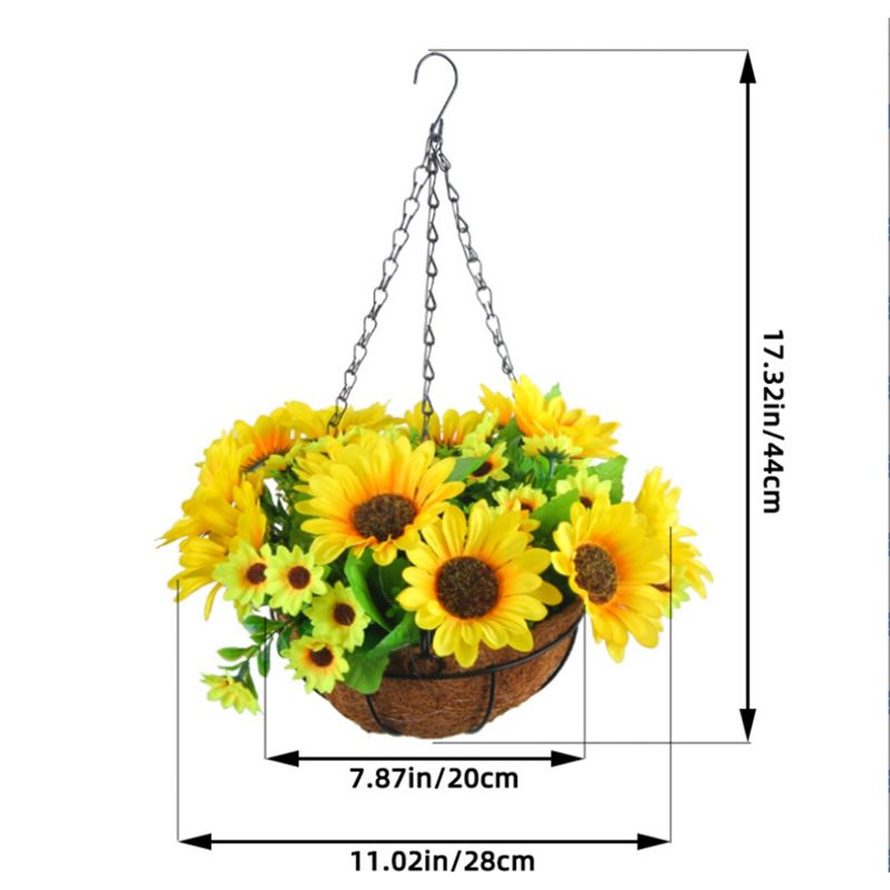 MALL Artificial Hanging Flower - Gardening Tools Yellow ulasan dan harga