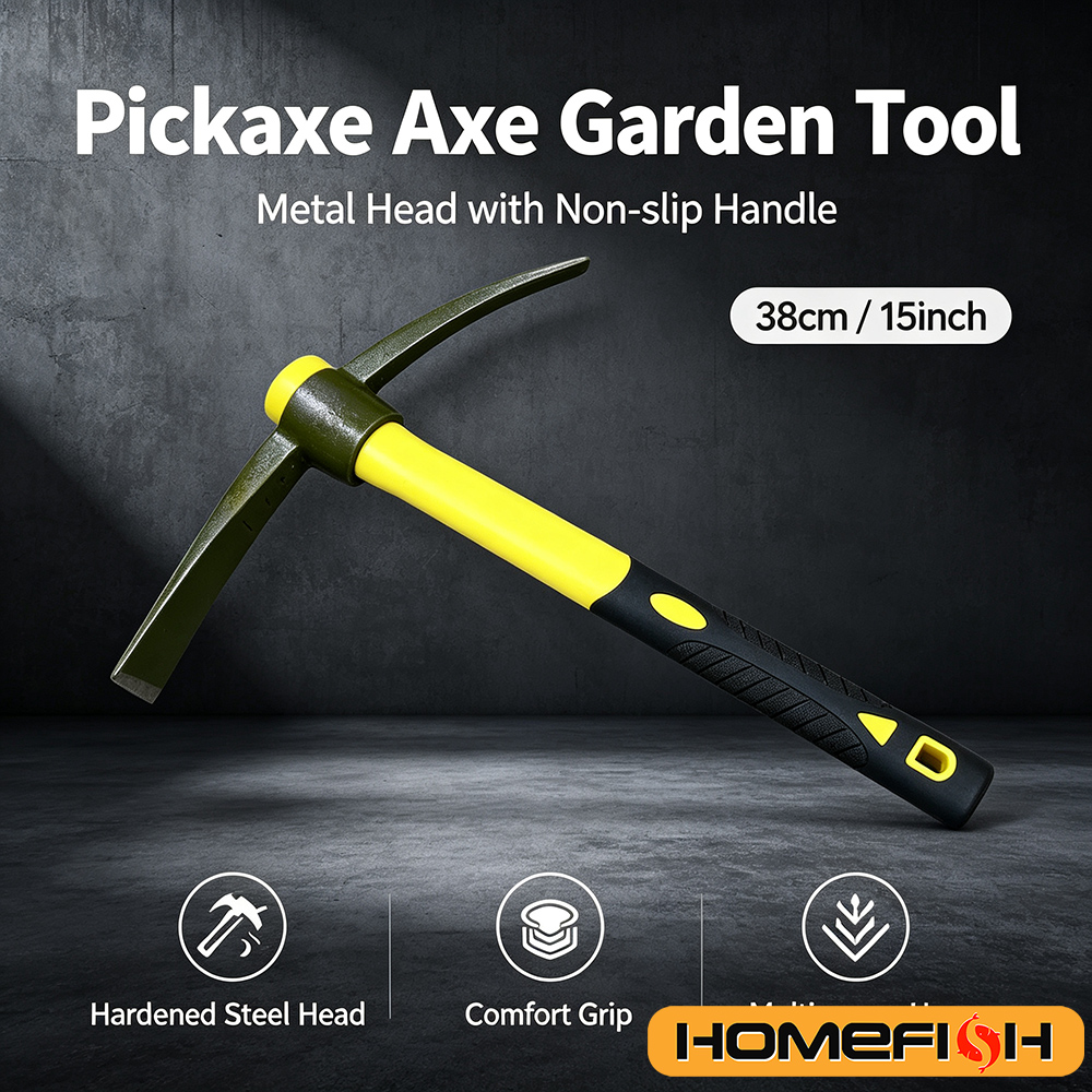 1-Piece 15-Inch Mattock Hoe Se - Gardening Tools Yellow ulasan dan harga