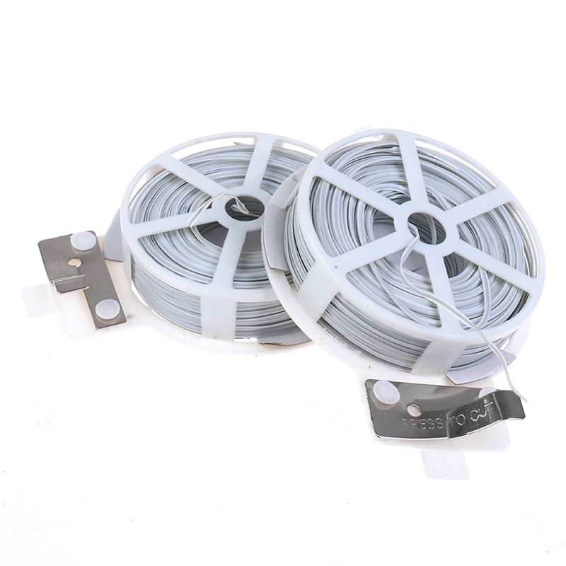 1PCS (50m) White Multi-Functio - Garden Wire Twist Tie ulasan dan harga