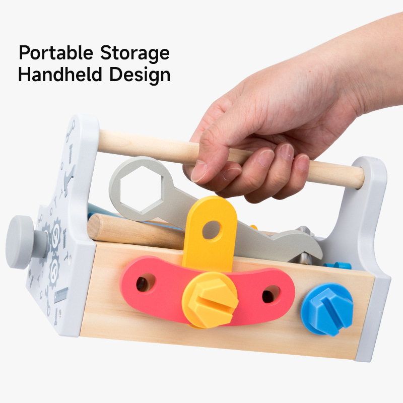 Children Toolbox Wooden Toys D - Gardening Tools For Kids ulasan dan harga