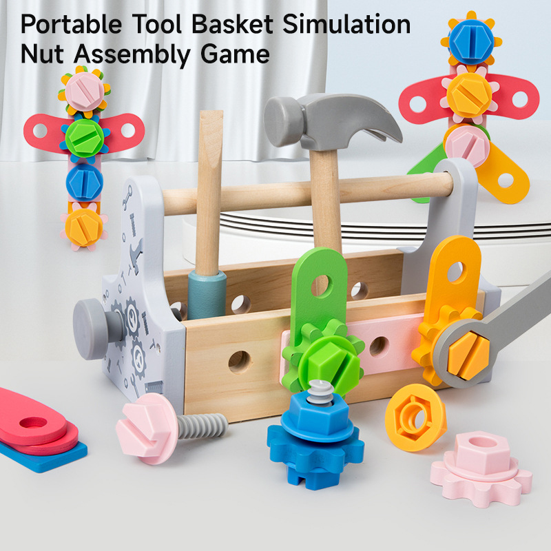 Children Toolbox Wooden Toys D - Gardening Tools For Kids ulasan dan harga