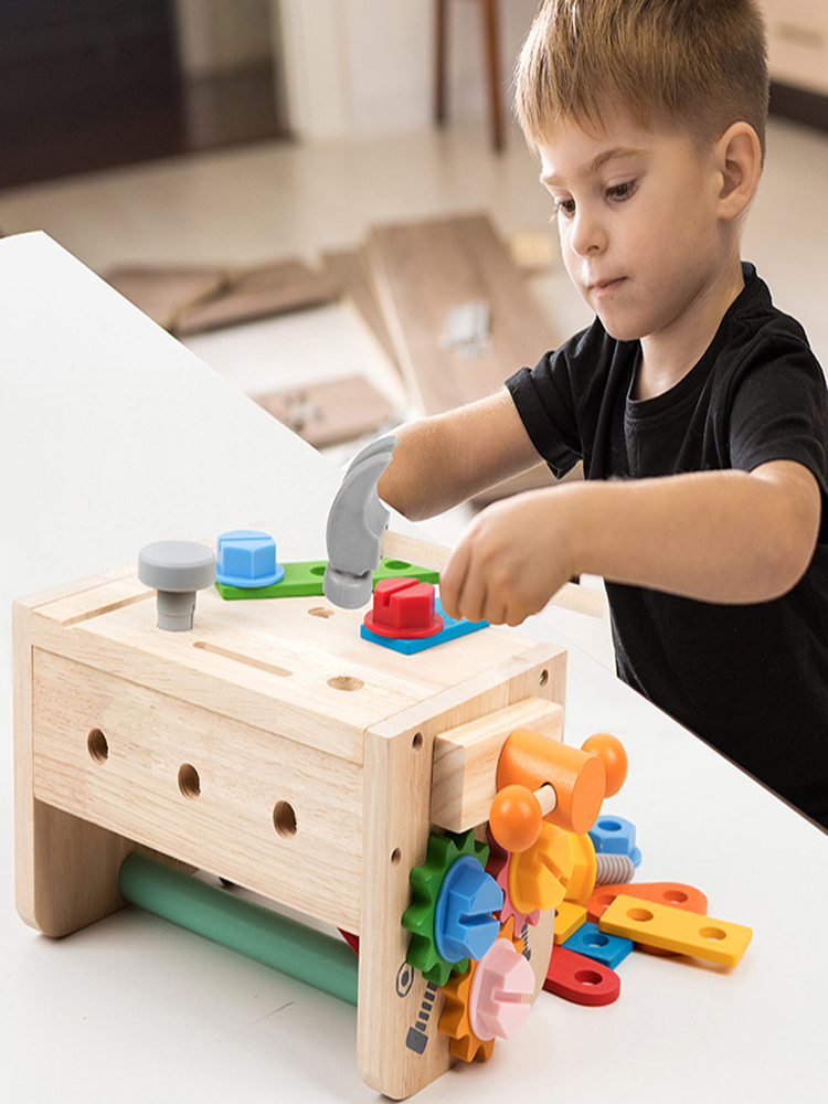 Kids Tool Bench Wooden Set Toy - Gardening Tools For Kids ulasan dan harga