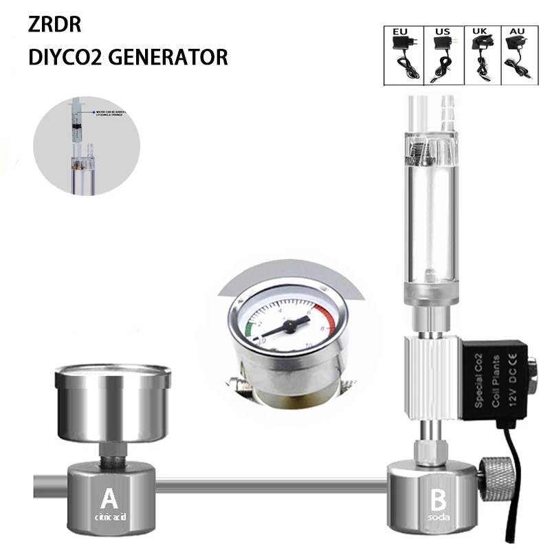 Aquarium DIY CO2 Reactor Gener - Aquaponics Fish Tank ulasan dan harga