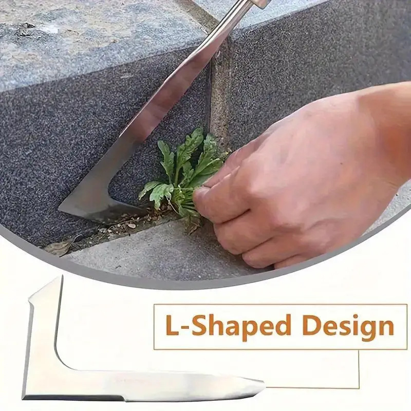 1pc 13.5inch L-shaped Stainles - Gardening Tools On Sale ulasan dan harga