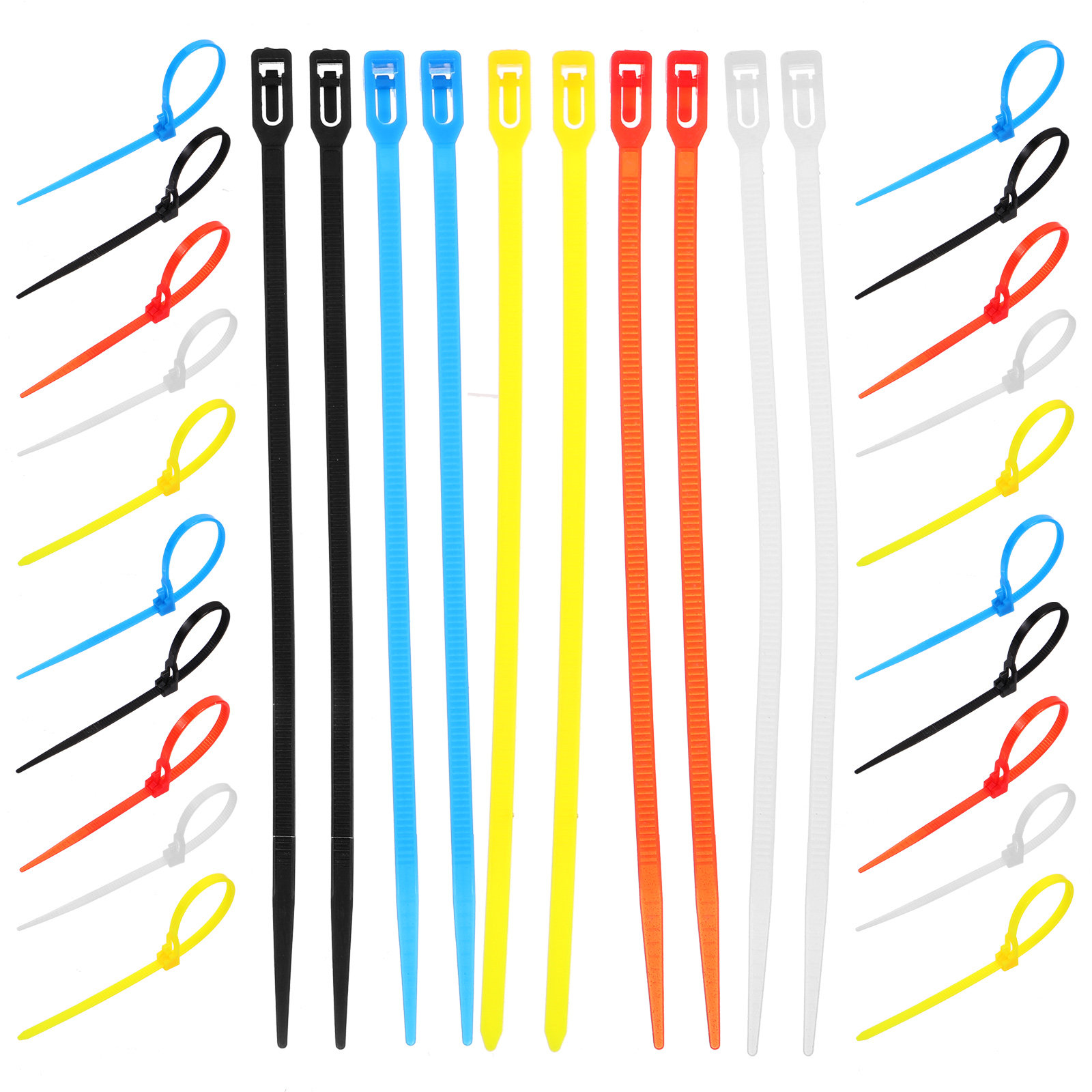 500Pcs Nylon Cable Ties Self-L - Garden Wire Twist Tie ulasan dan harga