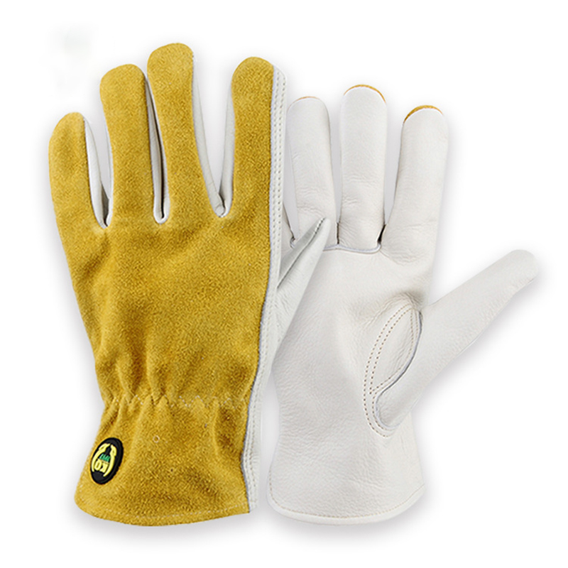 Leather Safety Work Gloves Gar - Garden Gloves Thorn Proof ulasan dan harga
