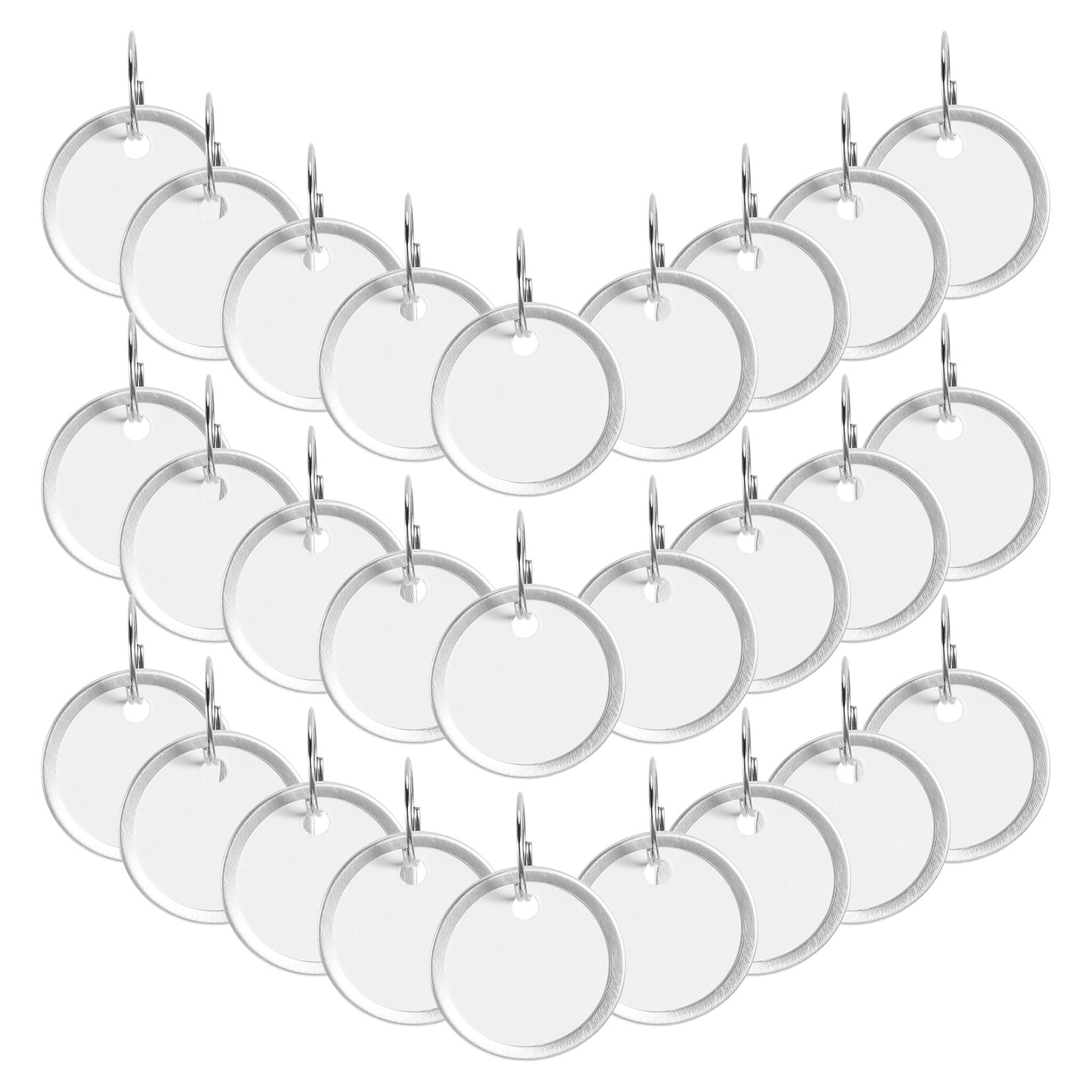 100Pcs Round Metal Rimmed Pape - Gardening Tools Labeled ulasan dan harga