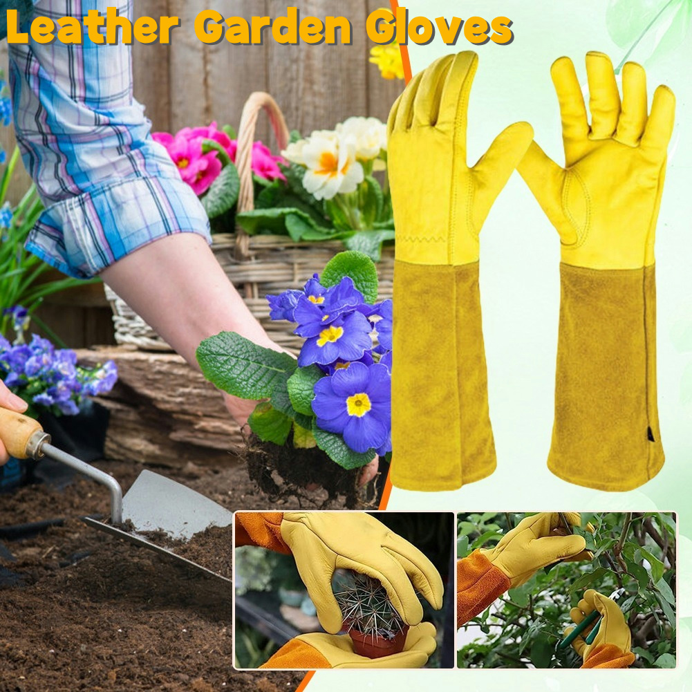 1 Pair Long Thorn Proof Garden - Garden Gloves Thorn Proof ulasan dan harga